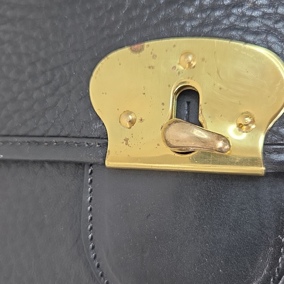 Vintage Chesneau Black Top Grain Leather Men's Briefcase - Picture 10 of 16